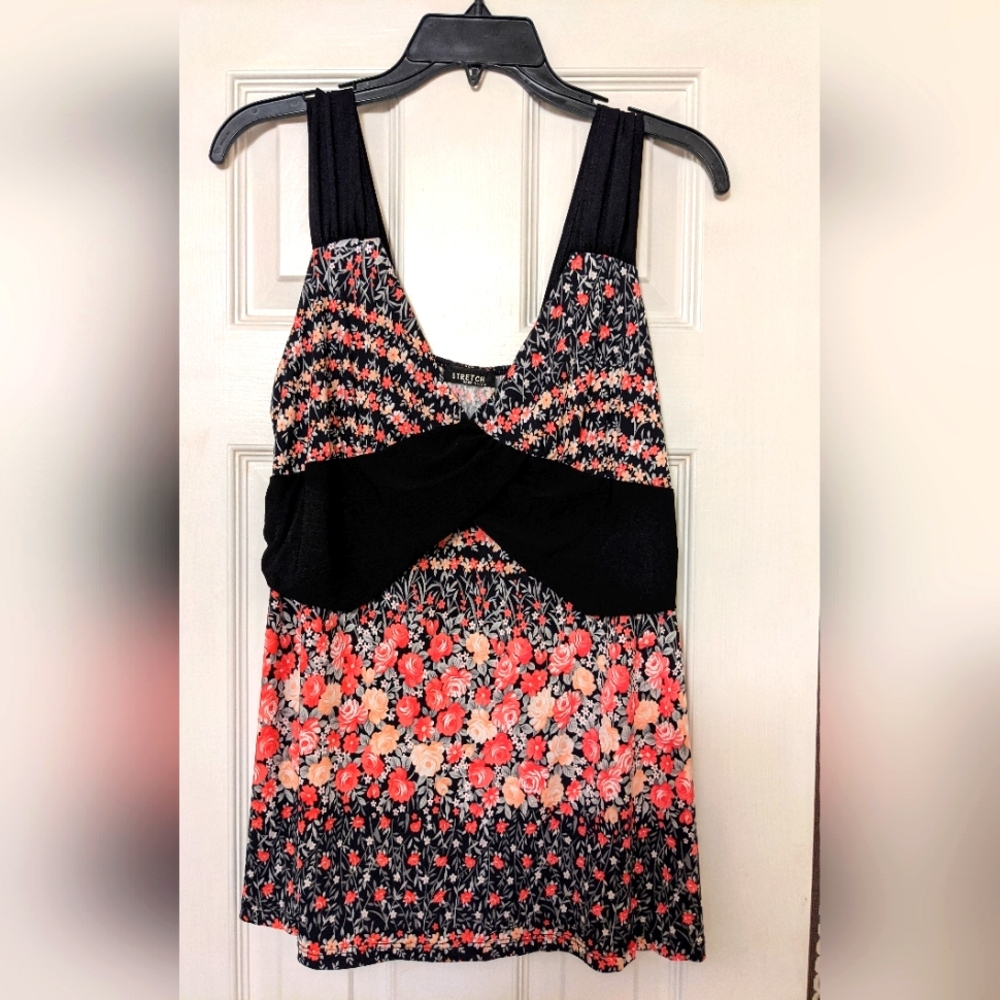 🌴Floral Sleeveless Summer Top, Women Medium